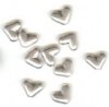10 8x11mm Antique Silver Metal Heart Beads